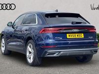 Used Audi Q8 S-Line 281 HP (206 kW) 2018 Blue SUV