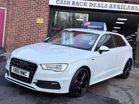 Used Audi A3 S-Line 150 HP (110 kW) 2016 White Hatchback