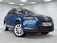 Used Skoda Karoq SE L 150 HP (110 kW) 2018 Blue SUV