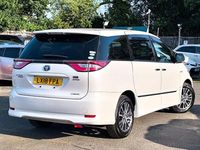 Used Toyota Estima Hybrid 2018 Pearl white MPV