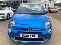 Used Fiat 500 S 69 HP (50 kW) 2019 Blue Hatchback