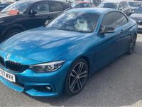 Used BMW 420 M Sport 184 HP (135 kW) 2017 Blue Cabriolet