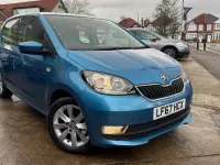 Used Skoda Citigo SE L 75 HP (55 kW) 2017 Blue Hatchback