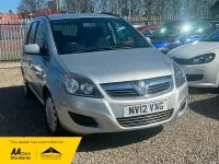Used Vauxhall Zafira 115 HP (84 kW) 2012 Silver MPV
