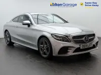 Used Mercedes C200 AMG line 184 HP (135 kW) 2019 Silver Coupe
