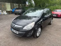 Used Vauxhall Corsa 90 HP (66 kW) 2012 Black Hatchback