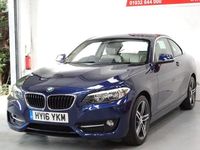 Used BMW 220 Sport Line 184 HP (135 kW) 2016 Blue Coupe
