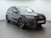 Begagnad Audi Q7 Black Edition 286 HK (210 kW) 2019 Blå SUV