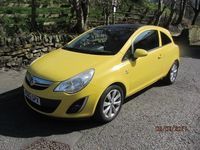 Used Vauxhall Corsa Active 2012 Yellow Hatchback