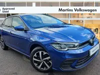Used VW Polo Match 95 HP (69 kW) 2025 Blue Hatchback