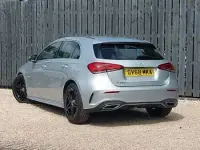 Used Mercedes A250 AMG line 224 HP (164 kW) 2018 Silver Hatchback