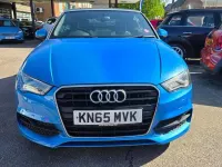 Used Audi A3 Cabriolet S-Line 150 HP (110 kW) 2015 Blue Cabriolet