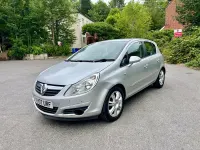 Used Vauxhall Corsa Design Edition 89 HP (65 kW) 2007 Silver Hatchback