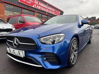 Begagnad Mercedes E220 AMG Line Premium 2022 Blå Sportkupé