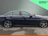 Used Mercedes C200 AMG line 136 HP (100 kW) 2016 Blue Sedan