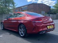 Used Mercedes C250 AMG line 201 HP (147 kW) 2017 Red Coupe