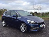 Used BMW 218 Active Tourer Luxury Line 148 HP (108 kW) 2018 Blue MPV