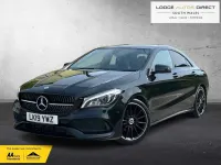 Used Mercedes CLA200 AMG line 156 HP (114 kW) 2019 Black Sedan