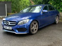 Used Mercedes C200 AMG line 2017 Blue Sedan