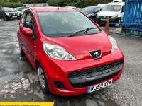 Used Peugeot 107 68 HP (50 kW) 2009 Red Hatchback