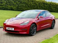 Used Tesla Model 3 Performance 461 kW (627 HP) 2019 Red Sedan