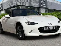 Used Mazda MX5 132 HP (97 kW) 2018 White Cabriolet