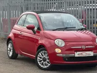 Used Fiat 500C Lounge 85 HP (62 kW) 2014 Red Cabriolet