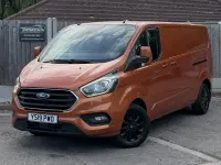 Used Ford Transit Custom Limited 130 HP (95 kW) 2019 Orange Van