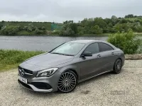 Used Mercedes CLA220 AMG line 177 HP (130 kW) 2018 Grey Sedan