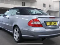 Käytetty Mercedes CLK200 2009 Hopea Avoauto