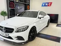 Used Mercedes C200 AMG line 198 HP (145 kW) 2018 White Coupe