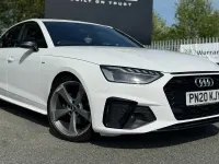 Used Audi A4 Black Edition 150 HP (110 kW) 2020 White Sedan
