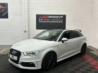 Used Audi A3 S-Line 150 HP (110 kW) 2015 White Hatchback
