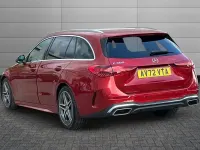 Used Mercedes C300 AMG line 274 HP (201 kW) 2023 Hyacinth red Estate