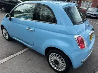 Used Fiat 500 Lounge 69 HP (50 kW) 2012 Blue Hatchback