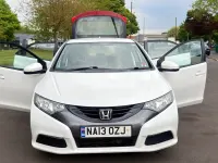 Begagnad Honda Civic SE 2013 Vit Halvkombi