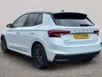 Used Skoda Fabia Design Edition 94 HP (69 kW) 2025 Moon white metallic black magic pearl effect Hatchback