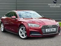 Used Audi A5 S-Line 190 HP (139 kW) 2018 Red Coupe