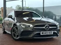 Used Mercedes CLA180 AMG line 136 HP (100 kW) 2019 Grey Coupe