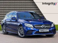 Used Mercedes C200 AMG line 2019 Blue Estate