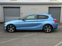 Used BMW 118 Sport Line 136 HP (100 kW) 2018 Blue Hatchback