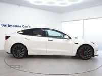 Used Tesla Model 3 Performance 461 kW (627 HP) 2021 White Sedan