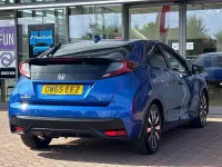 Used Honda Civic SR 139 HP (102 kW) 2016 Blue Hatchback
