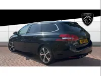 Used Peugeot 308 GT-line 131 HP (96 kW) 2018 Black Estate