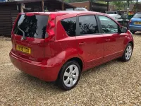 Used Nissan Note Tekna 110 HP (80 kW) 2008 Red Hatchback