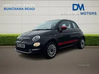 Used Fiat 500 Red 2022 Black Hatchback
