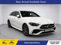 Used Mercedes C300 AMG line 2022 White Estate