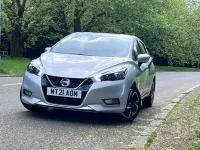 Second-hand Nissan Micra Acenta 92 CP (67 kW) 2021 Argintiu Hatchback