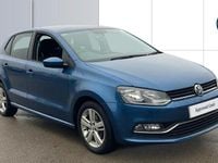 Used VW Polo Match 90 HP (66 kW) 2016 Blue Hatchback