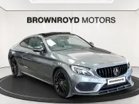 Used Mercedes C220 AMG Line Premium Plus 170 HP (125 kW) 2018 Grey Coupe